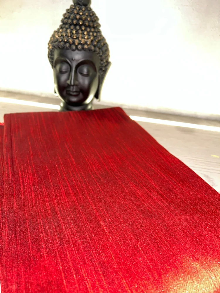 Red Dhupion Fabric
